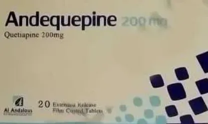 Picture of ANDEQUEPINE 200MG 20 EXT. REL. F.C. TAB