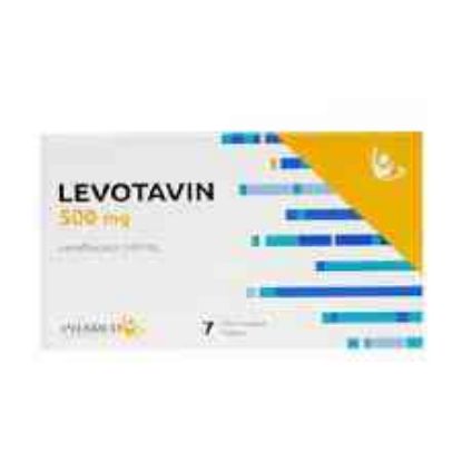 Picture of LEVOTAVIN 500 MG 7 F.C.TAB