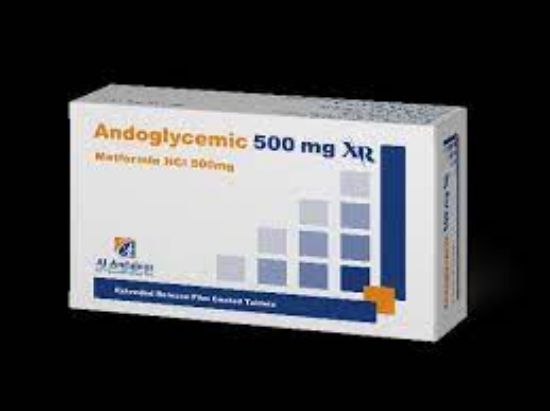 Picture of ANDOGLYCEMIC XR 500MG 30 EXT. REL. TAB