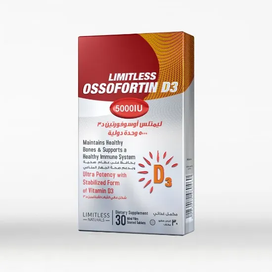 Picture of LIMITLESS OSSOFORTIN D3 (5.000 I.U.) 30 TAB