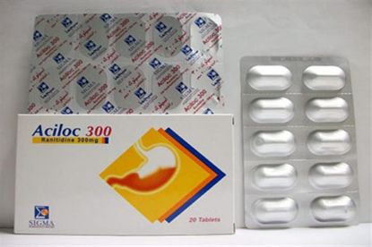 Picture of ACILOC 300MG 20 F.C. TAB