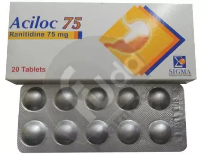 Picture of ACILOC 75 MG 20 F.C. TAB