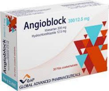 Picture of ANGIOBLOCK 300/12.5 MG 30 F.C. TAB