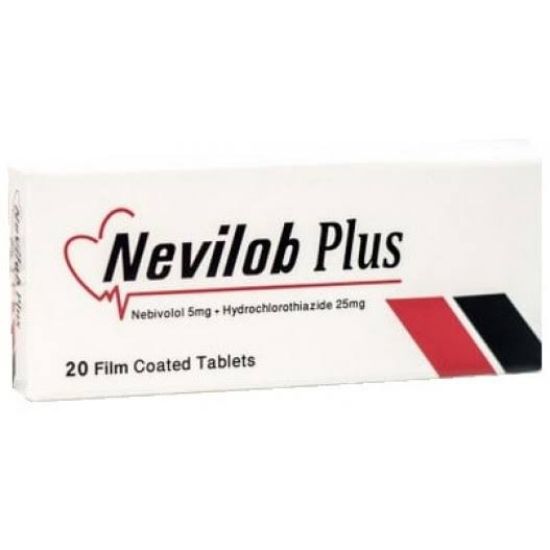 Picture of NEVILOB PLUS 5/25 MG 20 TAB