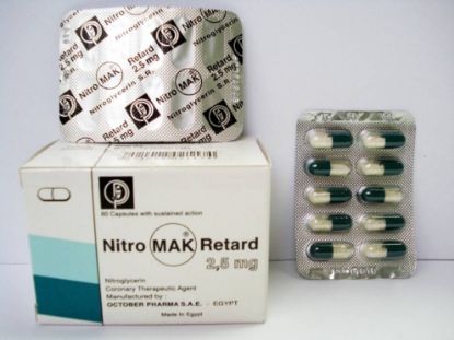 Picture of NITROMAK RETARD 2.5MG 60 CAP