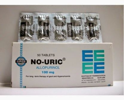 Picture of NO-URIC 100 MG 50 TAB