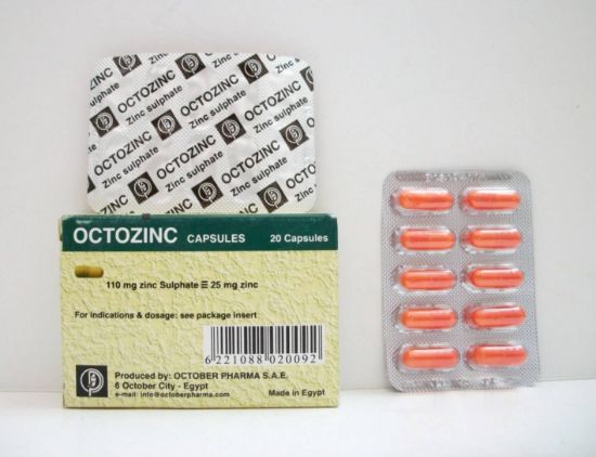 Picture of OCTOZINC 25 MG 20 CAP