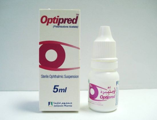 Picture of OPTIPRED 10MG/ML EYE DROPS (SUSP.) 5 ML