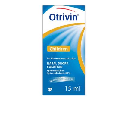 Picture of OTRIVIN 0.05% PEDIATRIC NASAL DROPS 15 ML