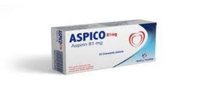 Picture of ASPICO 81MG 30 CHEWABLE TAB