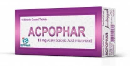 Picture of ACPOPHAR 81 MG 30 E.C. TAB