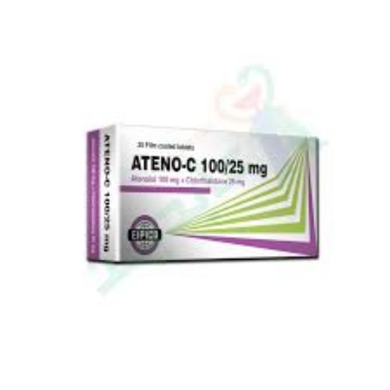 Picture of ATENO-C 100/25MG 20 TAB