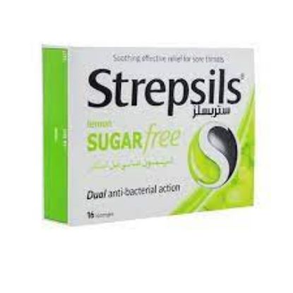 Picture of STREPSILS LEMON SUGAR FREE 16 LOZENGES