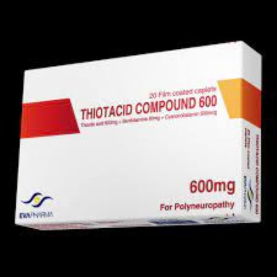 Picture of THIOTACID COMPOUND 600 MG 30 F.C.CAPLETS