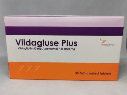 Picture of VILDAGLUSE PLUS 50/1000 MG 30 TAB