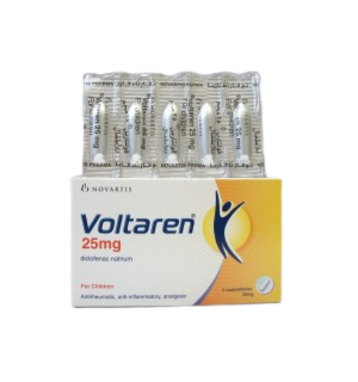 Picture of VOLTAREN 25MG 5 SUPP