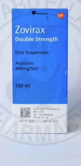 Picture of ZOVIRAX D.S 400MG/5ML SUSP.100ML