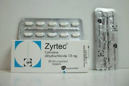 Picture of ZYRTEC 10 MG 20 TAB