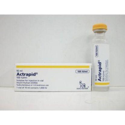 Picture of ACTRAPID HM 100 I.U./ML 10 ML VIAL