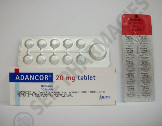 Picture of ADANCOR 20MG 30 BREAKABLE TAB