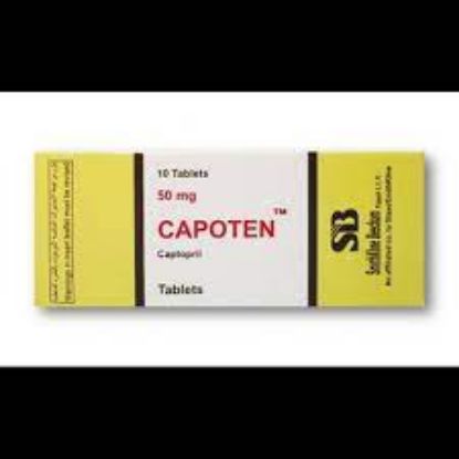 Picture of CAPOTEN 50 MG 10 TAB