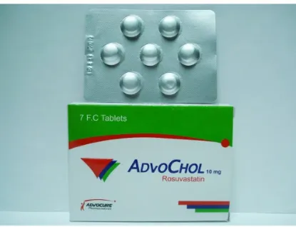 Picture of ADVOCHOL 10MG 7 F.C. TAB