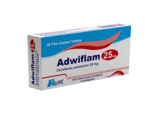 Picture of ADWIFLAM 25 MG 20 F.C.TAB