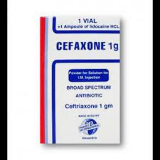 Picture of CEFAXONE 1 GM I.M. VIAL