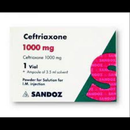 Picture of CEFTRIAXONE-SANDOZ 1 GM I.M. VIAL