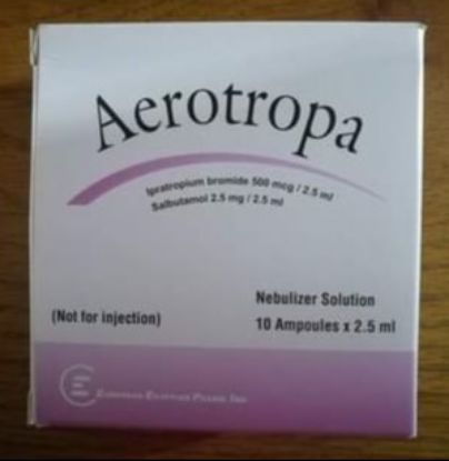 Picture of AEROTROPA NEBULIZER SOLN. 10 AMP 2.5ML