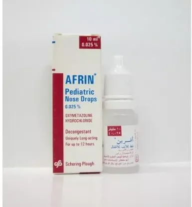 Picture of AFRIN PEDIATRIC 0.25MG/ML NASAL DROPS 10 ML