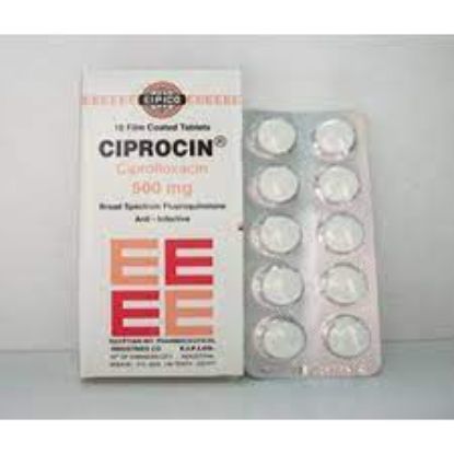 Picture of CIPROCIN 500MG 10 F.C.TAB