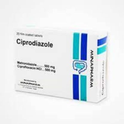 Picture of CIPRODIAZOLE 500/500MG 20 F.C.TAB