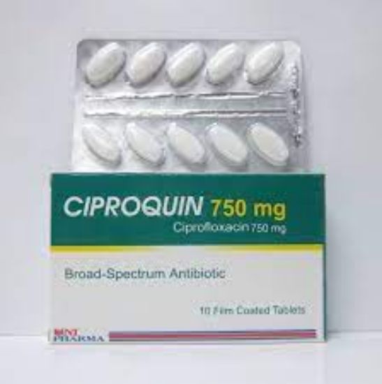 Picture of CIPROQUIN 750MG 10 F.C. TAB