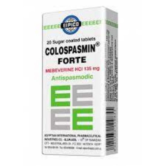 Picture of COLOSPASMIN FORTE 135 MG 20 SUGAR C.TAB