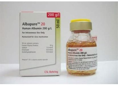 Picture of ALBAPURE 20% 50ML I.V.INFUSION 