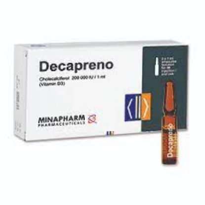 Picture of DECAPRENO 200.000 I.U / 1 ML SOL. FOR I.M / ORAL 2 AMP