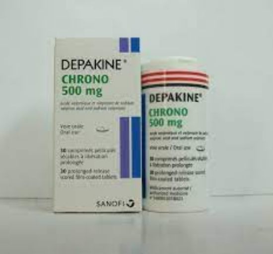 Picture of DEPAKINE CHRONO 500MG 30 SCORED PROLONGED REL. F.C. TAB