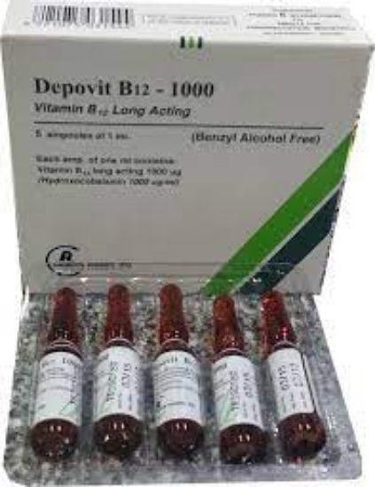 Picture of DEPOVIT B12-1000MCG/ML 5 I.M. AMP