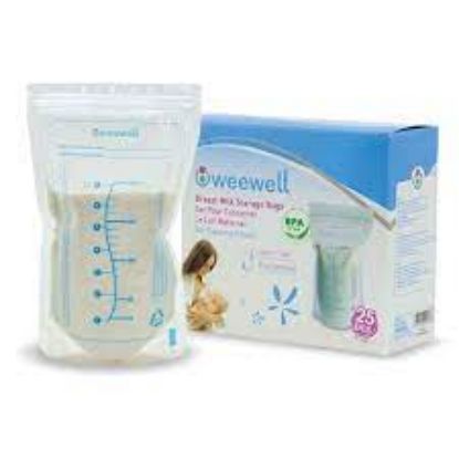 Picture of WEE BABY BREAST MILK STORAGE BAGS 200ML 20 PIECES