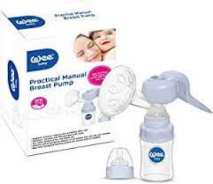 Picture of WEE BABY PRACTICAL MANUAL BREAST PUMP WITH FEEDING BOTTLE