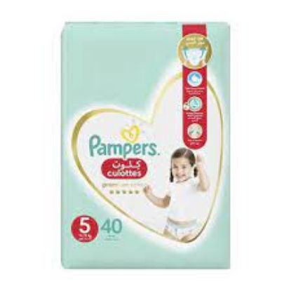 Picture of Pampers premium care Pants, size 5, junior, 12-18 kg, jumbo pack, 40 Count