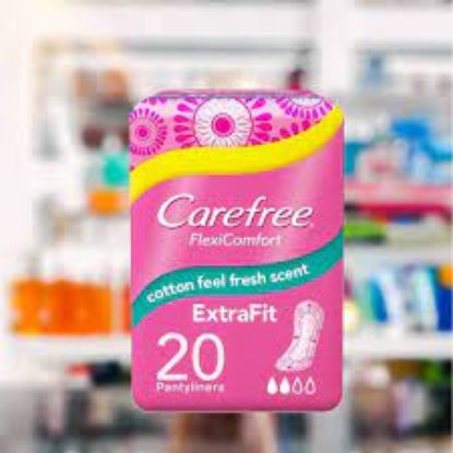 Picture of Carefree Cotton Feel Normal Pantyliners 20 Pieces