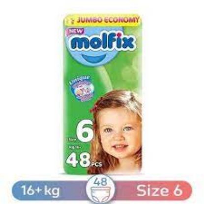 Picture of Molfix Diapers Jumbo Pack - Size 6 - Economy Pack 48 Pieces