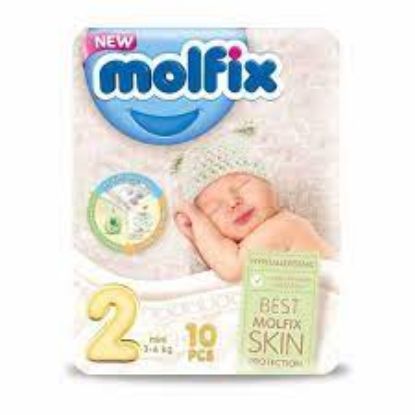 Picture of Molfix - Baby Diapers - Small Pack - Mini Size 2 - 10 Pieces