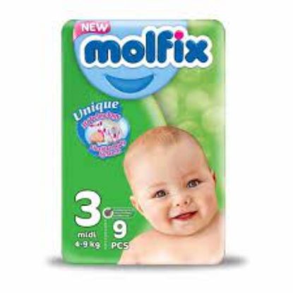 Picture of Molfix - Baby Diapers - Small Pack - Midi Size 3 - 9 Pieces