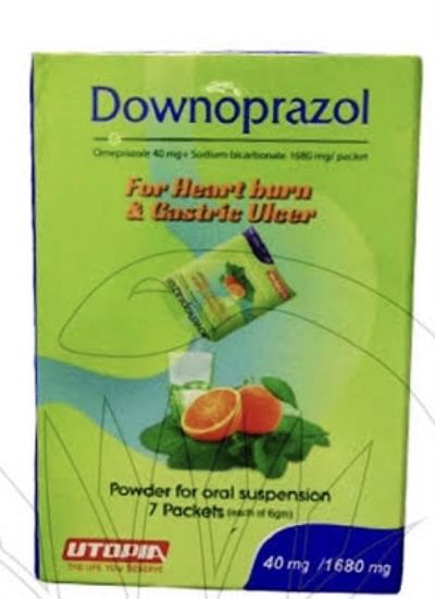 Picture of DOWNOPRAZOL 40/1680MG PD. FOR ORAL SUSP. 7 SACHET