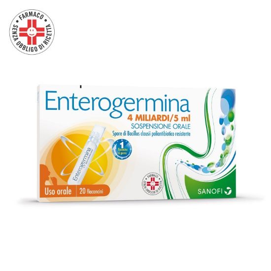 Picture of ENTEROGERMINA 4 BILLION/5ML ORAL SUSP. 10 MINI BOTTLES