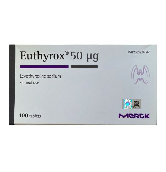 Picture of EUTHYROX 50MCG 100 TAB