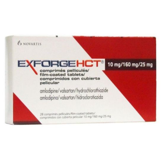 Picture of EXFORGE HCT 10/160/25MG 14 F.C. TAB